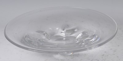Lot 73 - A large Orrifors heavy clear glass shallow...