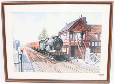 Lot 123 - 8 various framed and glazed railway related...