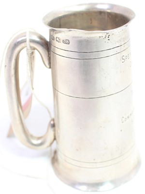 Lot 126 - An Indian Silver double tot measure with Naval...