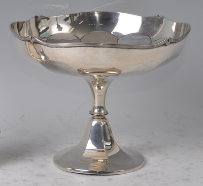 Lot 113 - An early 20th century silver pedestal comport,...