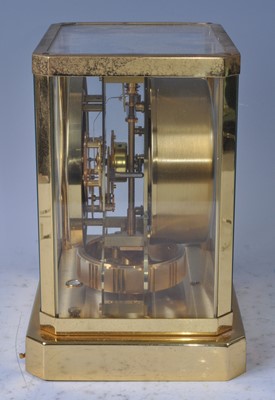 Lot 165 - A Jaeger LeCoultre Atmos clock, housed in a...
