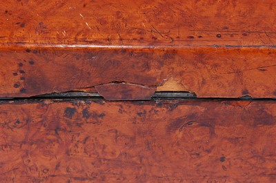 Lot 114 - A Victorian burr walnut double violin case,...