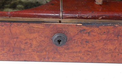 Lot 511 - A Victorian burr walnut double violin case,...