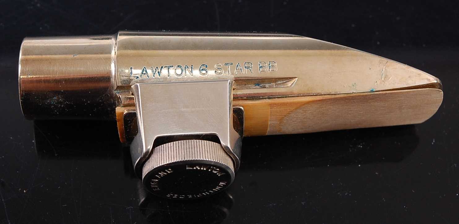 Lot 519 - A Lawton Alto Saxophone mouthpiece No. 6 star...