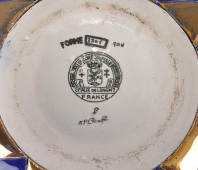 Lot 57 - A 1930s Longwy ceramic penguin vase, of...