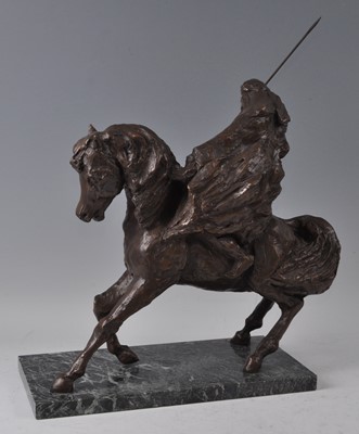 Lot 206 - A large probably French bronzed composition...