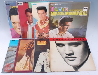 Lot 864 - Elvis Presley, a collection of LP's, EP's and...