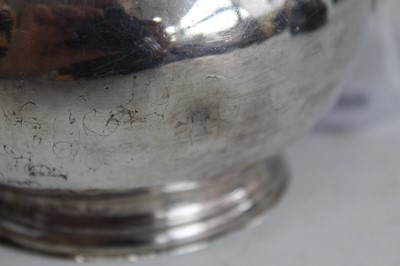Lot 1082 - A George V Britannia silver teapot, the plain...