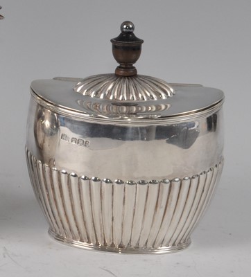 Lot 1083 - A late Victorian silver tea caddy, of...