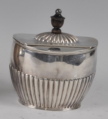 Lot 1083 - A late Victorian silver tea caddy, of...