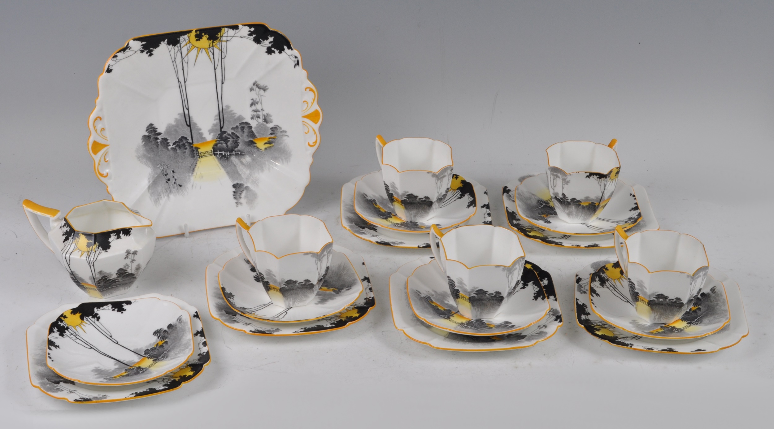 Lot 60 - A 1930s Shelley bone china part tea set, in