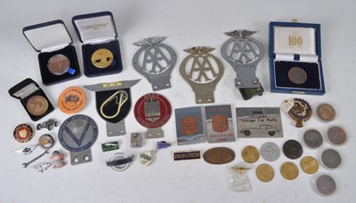 Lot 180 - A collection of various motoring memorabilia,...