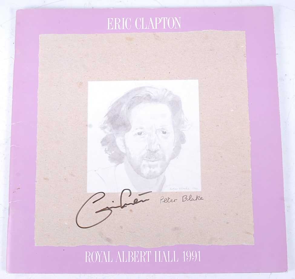 Lot 673 - Eric Clapton, Royal Albert Hall 1991 programme,...