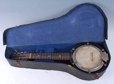 Lot 536 - A Down South British made banjo mandolin in...