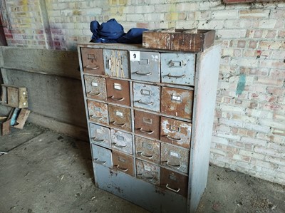 Lot 9 - Filing Cabinet & Misc. Parts