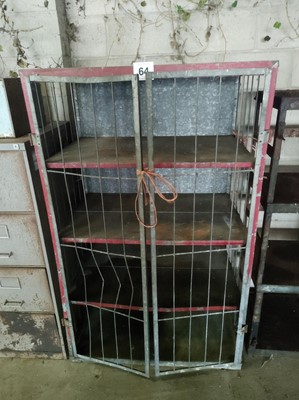 Lot 64 - Caged Shelving Unit