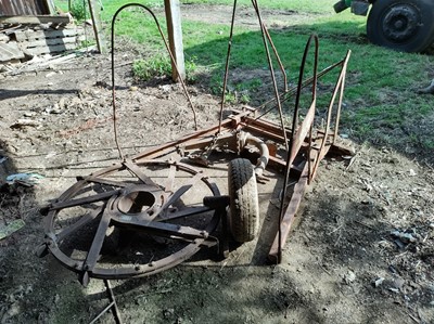 Lot 118 - Perry Loader with Plough Wheel and Lug Wheel