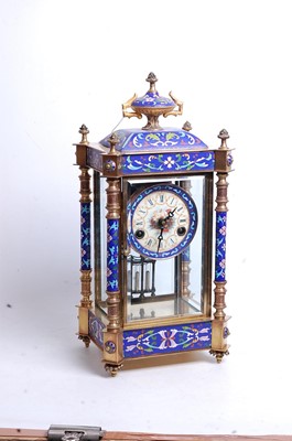 Lot 1 - A reproduction gilt brass and enamel four...