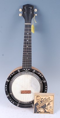 Lot 534 - A Viking banjolele with spare George Formby...
