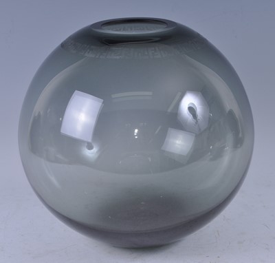 Lot 84 - Fendi - a contemporary smoky glass heavy vase,...