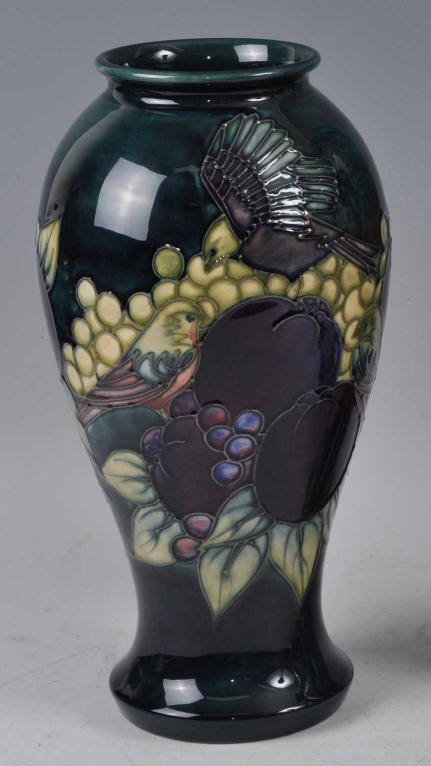 Lot 17 - A Moorcroft pottery vase, in the Finches &...