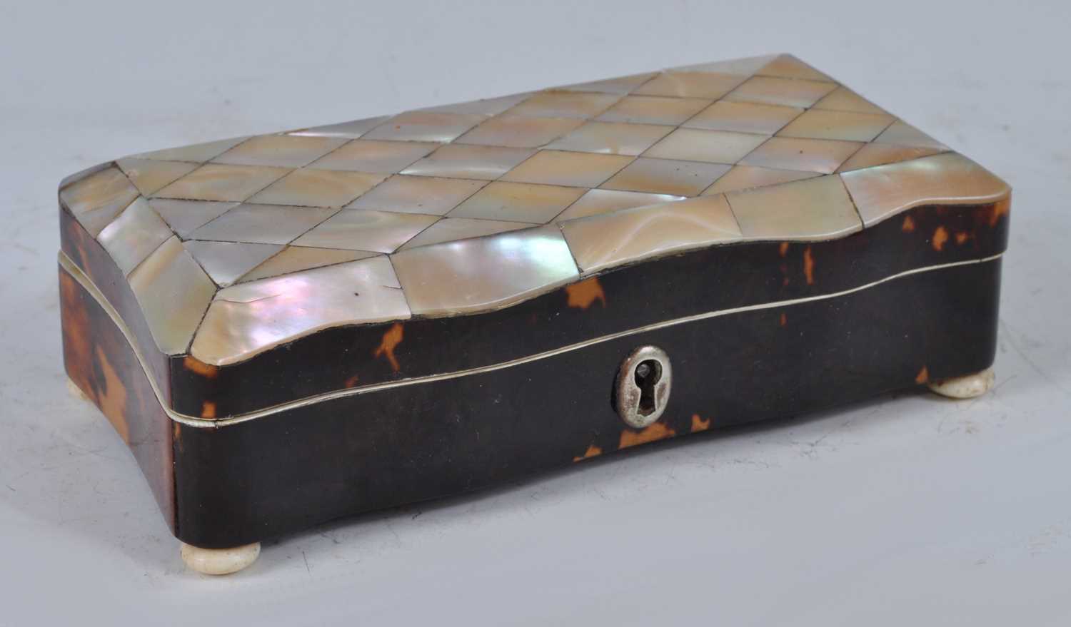 Lot 1204 - A late Victorian tortoiseshell and mother of...