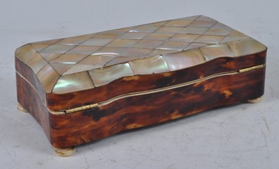 Lot 1204 - A late Victorian tortoiseshell and mother of...