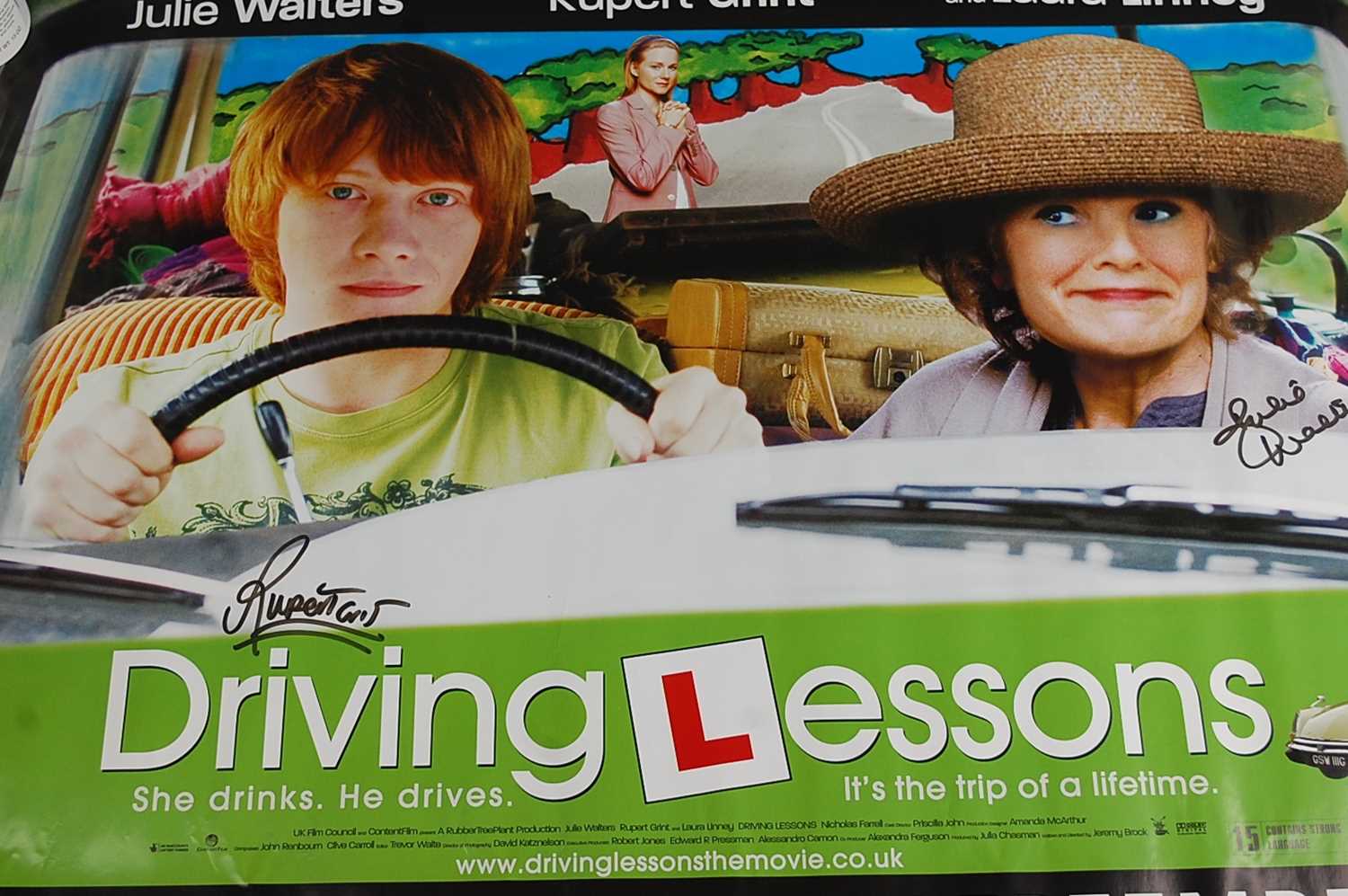 Lot 605 - Driving Lessons, 2006 UK quad film poster,...