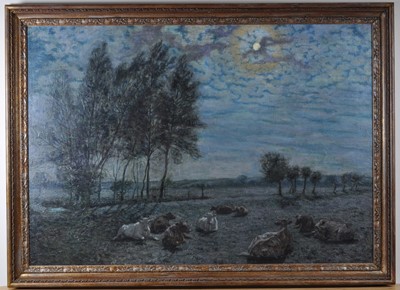 Lot 1309 - Richard Henry Brock (1871-1943) - Cattle on...