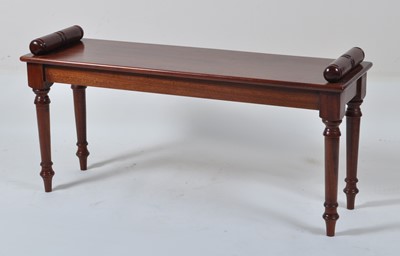 Lot 1389 - A Victorian style mahogany window seat, with...