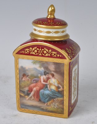 Lot 1030 - A late 19th century Vienna porcelain tea...