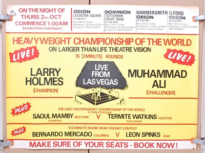 Lot 723 - Muhammad Ali v. Larry Holmes, 1980 boxing...