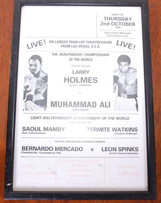 Lot 731 - Muhammad Ali v. Leon Spinks boxing match...