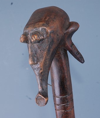 Lot 147 - A large carved wooden fertility figure, the...