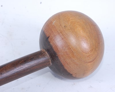 Lot 169 - A South African iron wood knobkerrie, having a...