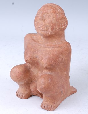 Lot 341 - A hollow cast terracotta figure, modelled as a...