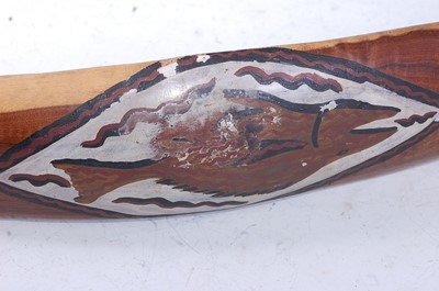 Lot 318 - A Mulga wood (Acacia aneura) parrying shield,...