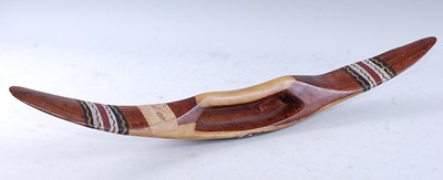 Lot 318 - A Mulga wood (Acacia aneura) parrying shield,...