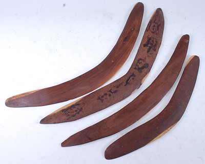 Lot 320 - A Mulga wood (Acacia aneura) boomerang, with...