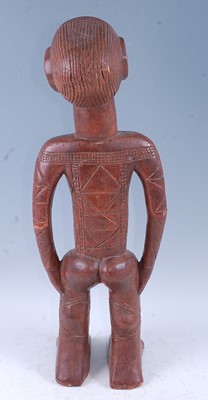 Lot 186 - A large wooden figure, carved as a male in...