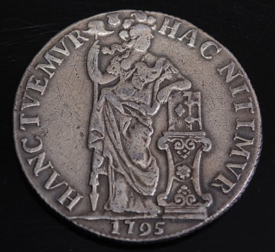 Lot 2153 - Netherlands, 1795 3 gulden, obv; Dutch lion...