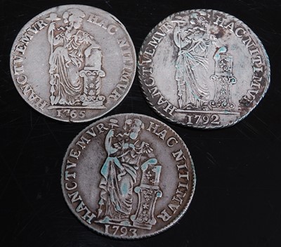 Lot 2154 - Netherlands, 1765 1 gulden, obv; Dutch lion...