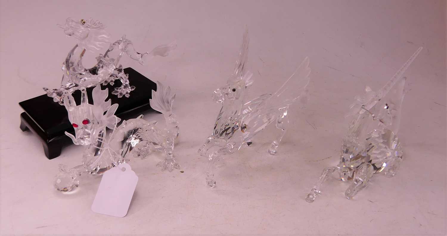 Lot 5 - A Swarovski Crystal model of 'The Pegasus',...