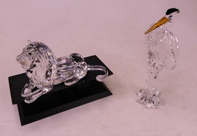 Lot 7 - A Swarovski Crystal model 'The Lion', 1995,...