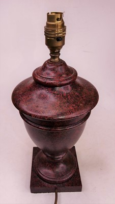 Lot 9 - A Regency style table lamp, in the form of a...