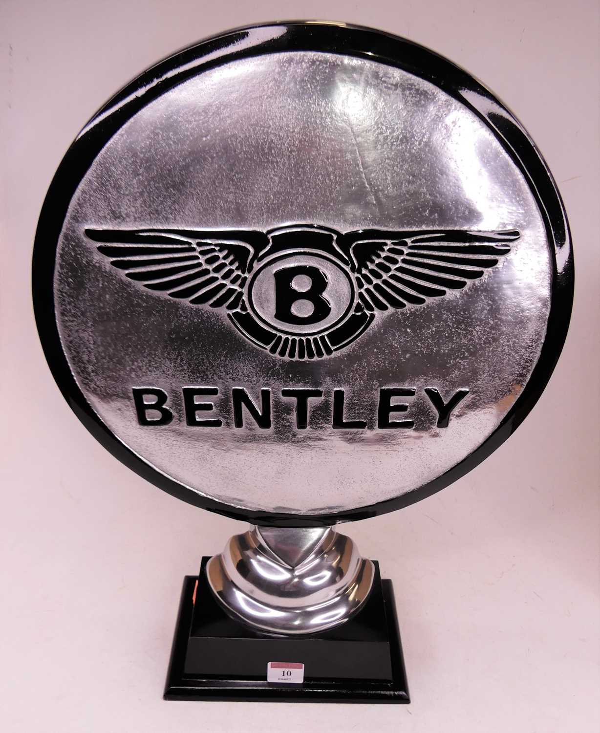 Lot 10 - A reproduction Bentley advertising sign, h.51cm