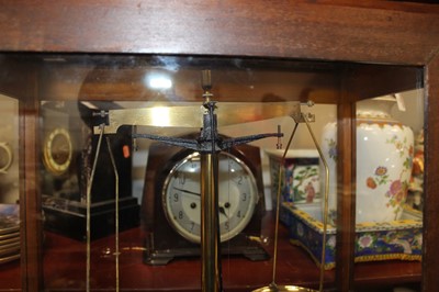 Lot 14 - A pair of 20th century cased laboratory scales...