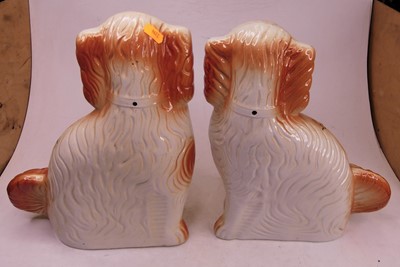 Lot 15 - A pair of 20th century Staffordshire style...