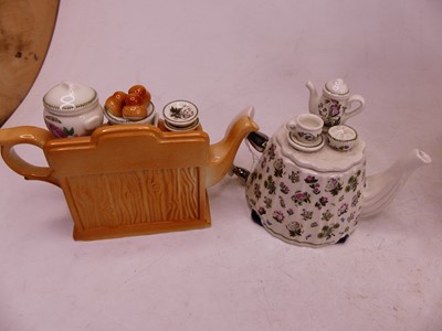 Lot 42 - A Portmeirion China Stall teapot, h.20cm;...