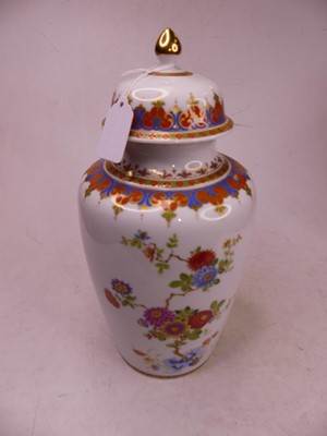 Lot 45 - A German Kaiser porcelain Kanton pattern jar...